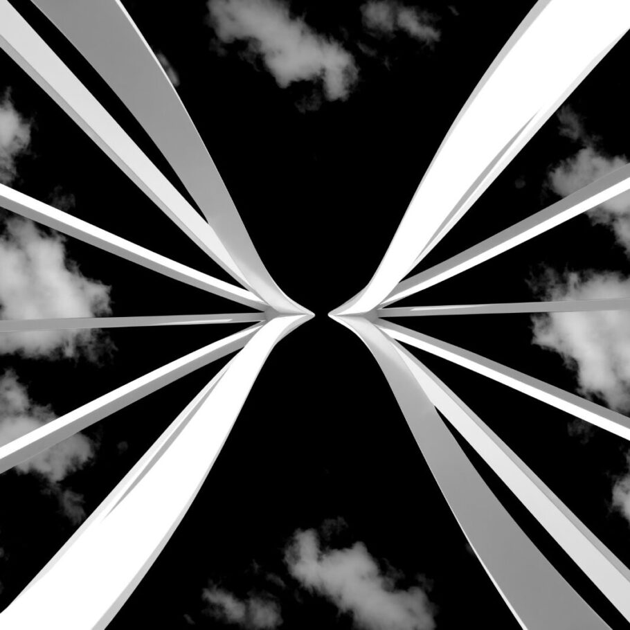 Hourglass - 40x40" Acrylic Print from the series "Abstraction"