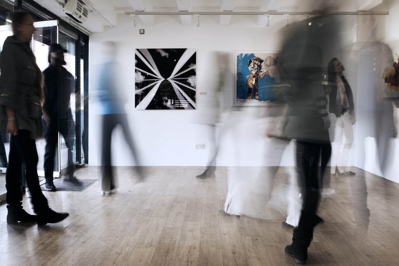 Hourglass on display at OXO Gallery, London, UK
